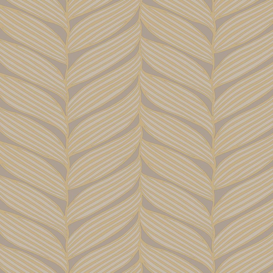 Purchase W4106-411 Kravet Design, Brown Leaf - Kravet Design Wallpaper - W4106.411.0