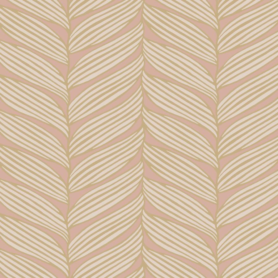 Purchase W4106-417 Kravet Design, Pink Leaf - Kravet Design Wallpaper - W4106.417.0