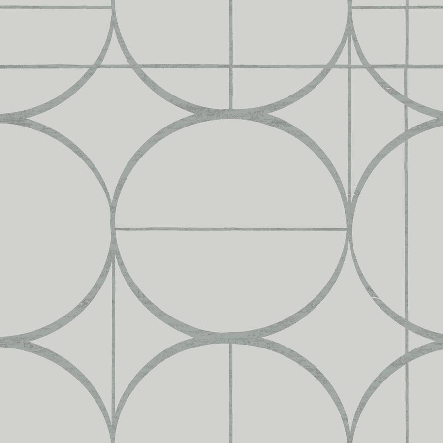 Sample - W4107-11 | Kravet Design, Grey Geometric - Kravet Design Wallpaper - W4107.11.0