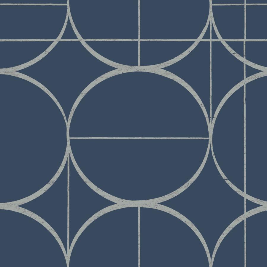 Purchase W4107-511 Kravet Design, Blue Geometric - Kravet Design Wallpaper - W4107.511.0