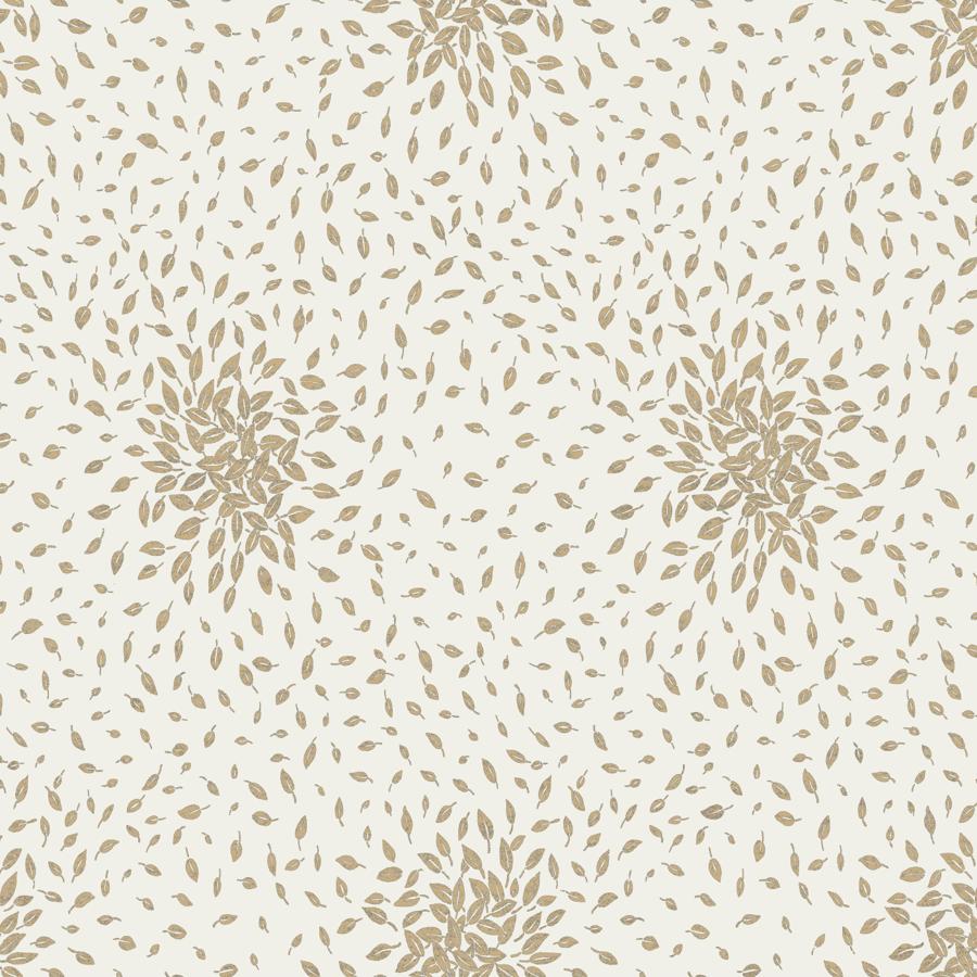 Sample - W4110-14 | Kravet Design, Brown Leaf - Kravet Design Wallpaper - W4110.14.0