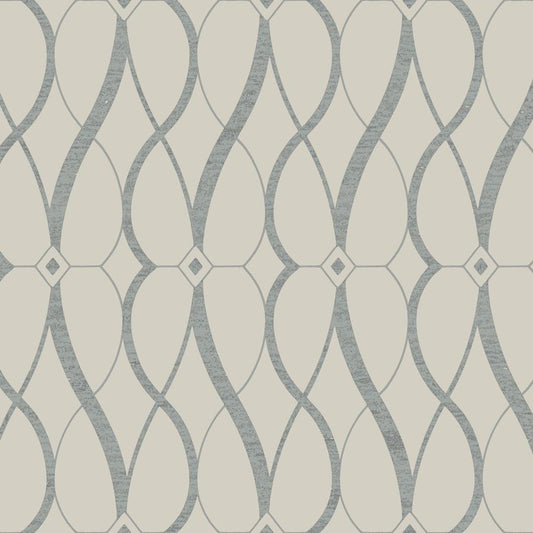 Purchase W4111-11 Kravet Design, Grey Geometric - Kravet Design Wallpaper - W4111.11.0