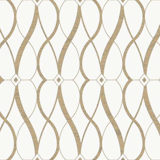 Purchase W4111-14 Kravet Design, Gold Geometric - Kravet Design Wallpaper - W4111.14.0