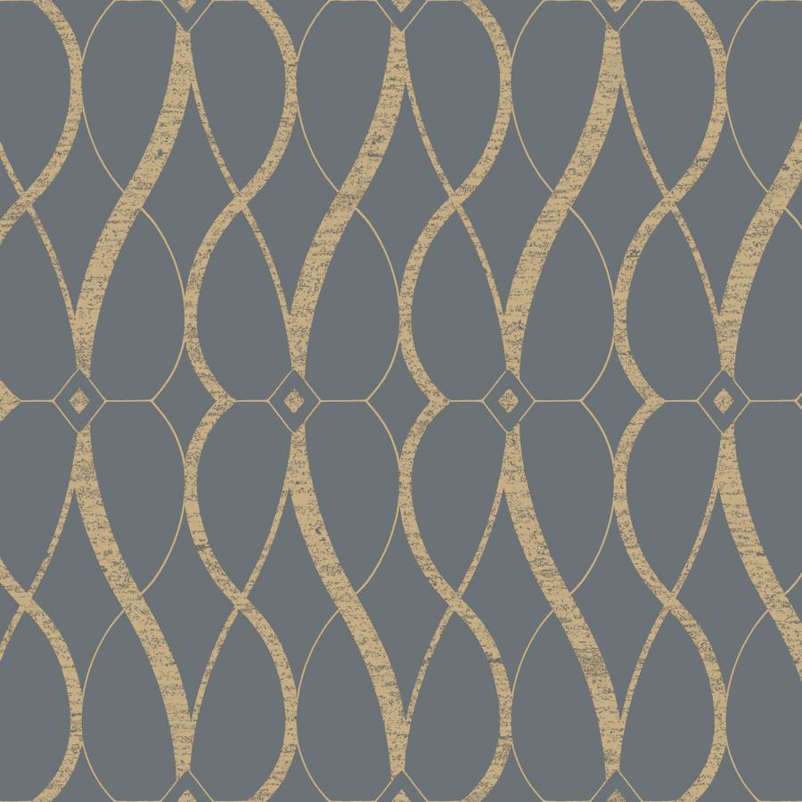 Purchase W4111-411 Kravet Design, Gold Geometric - Kravet Design Wallpaper - W4111.411.0