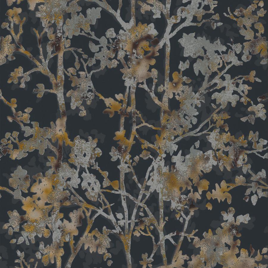 Purchase W4113-84 Kravet Design, Black Botanical - Kravet Design Wallpaper - W4113.84.0