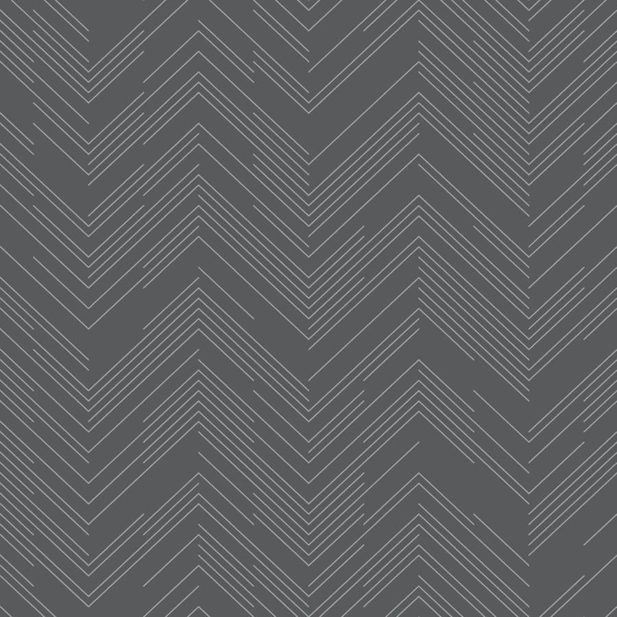 Sample - W4114-1121 | Kravet Design, Black Chevron - Kravet Design Wallpaper - W4114.1121.0