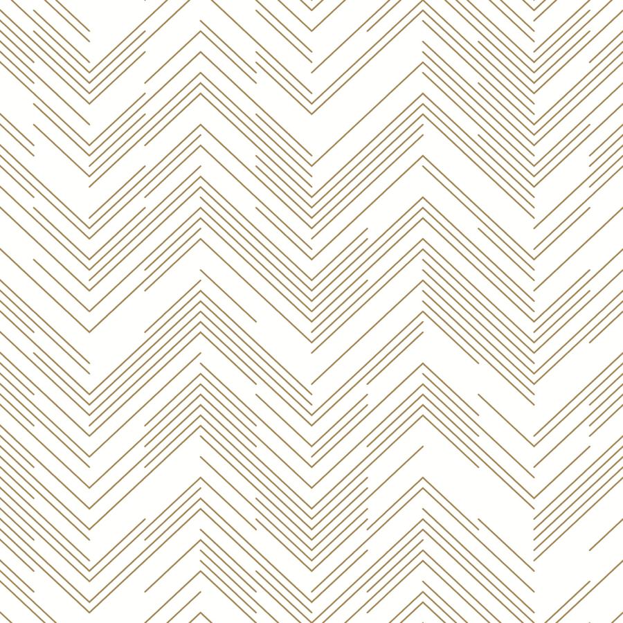 Sample - W4114-14 | Kravet Design, Gold Chevron - Kravet Design Wallpaper - W4114.14.0
