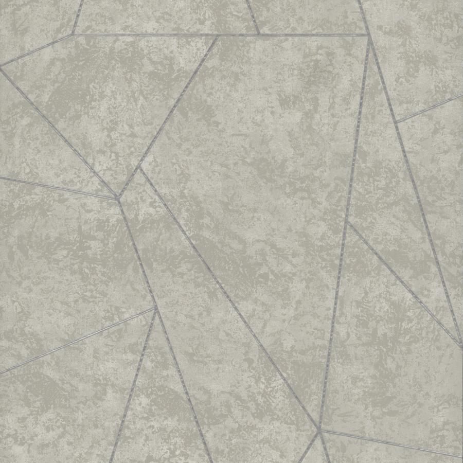 Sample - W4116-1121 | Kravet Design, Grey Geometric - Kravet Design Wallpaper - W4116.1121.0
