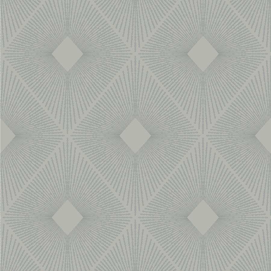 Sample - W4117-11 | Kravet Design, Grey Diamond - Kravet Design Wallpaper - W4117.11.0