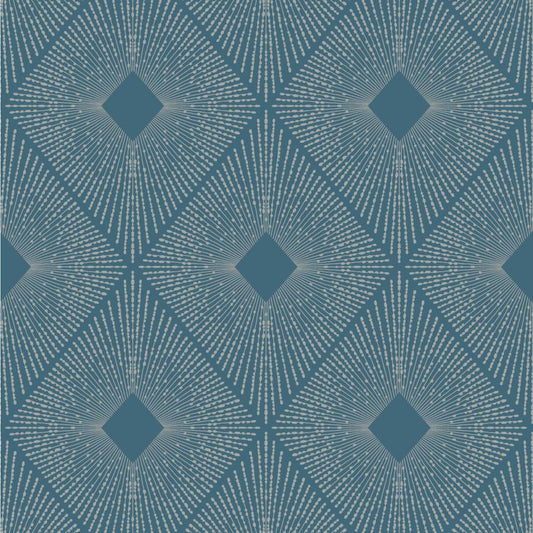 Purchase W4117-511 Kravet Design, Blue Diamond - Kravet Design Wallpaper - W4117.511.0