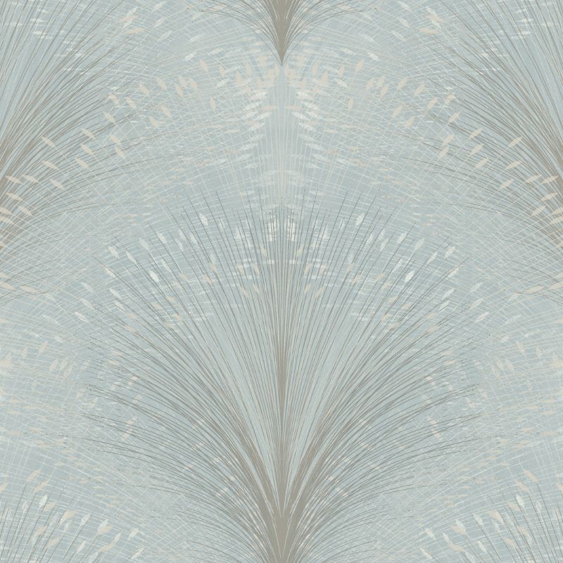 Sample - W4118.1511.0 | Kravet Design, Blue Abstract - Kravet Design Wallpaper