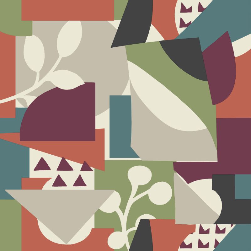 Purchase W4127.310.0 Kravet Design, Multi Color Abstract - Kravet Design Wallpaper