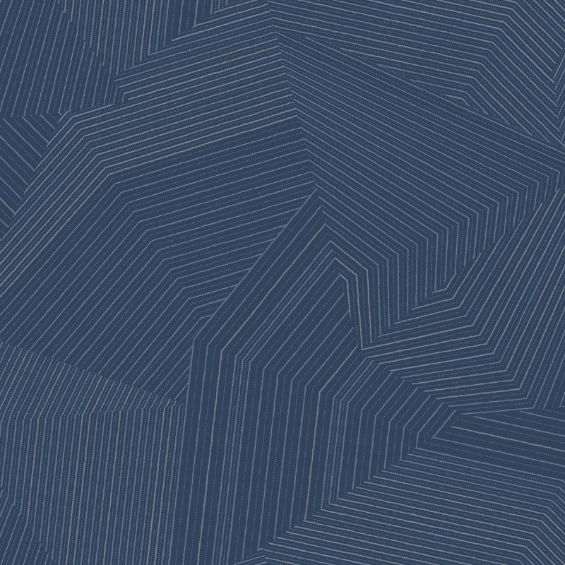 Sample - W4128.50.0 | Kravet Design, Blue Abstract - Kravet Design Wallpaper
