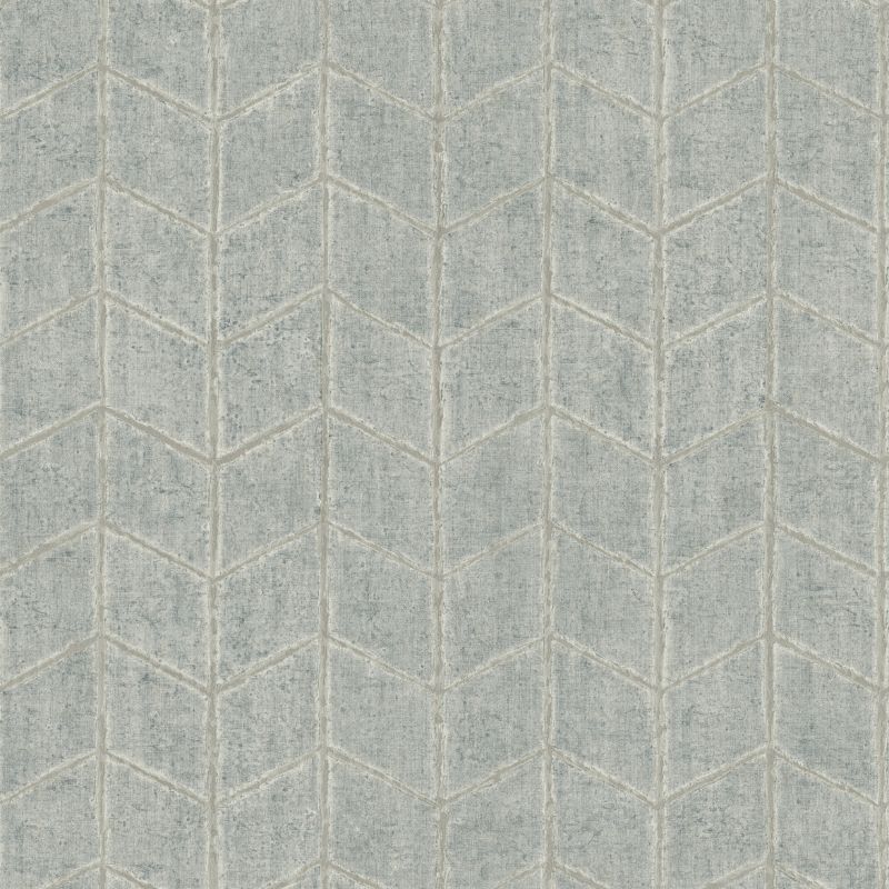 Sample - W4129.1511.0 | Kravet Design, Grey Chevron - Kravet Design Wallpaper