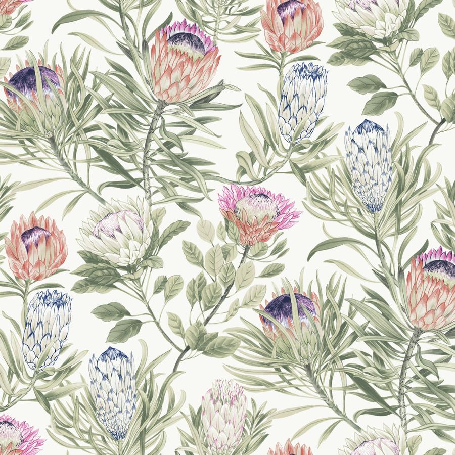 Purchase W4136-710 Kravet Design, Pink Botanical - Kravet Design Wallpaper - W4136.710.0