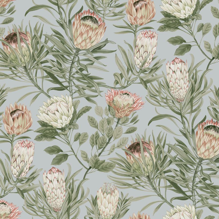 Sample - W4136-711 | Kravet Design, Orange Botanical - Kravet Design Wallpaper - W4136.711.0