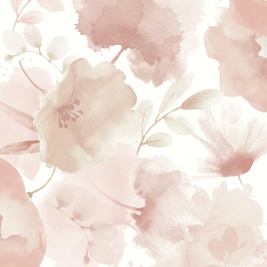 Sample - W4138-7 | Kravet Design, Pink Floral - Kravet Design Wallpaper - W4138.7.0