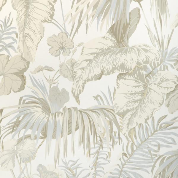 Sample - W4145-1615 | Yasuni Wp, Beige Leaves - Kravet Wallpaper - W4145.1615.0