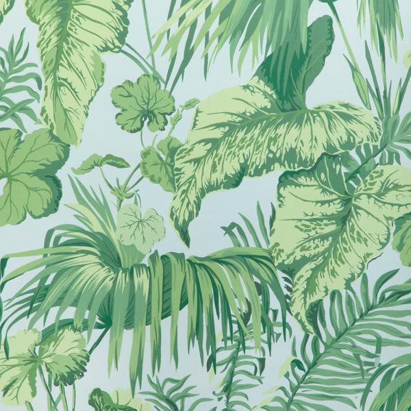 Sample - W4145-315 | Yasuni Wp, Green Leaves - Kravet Wallpaper - W4145.315.0