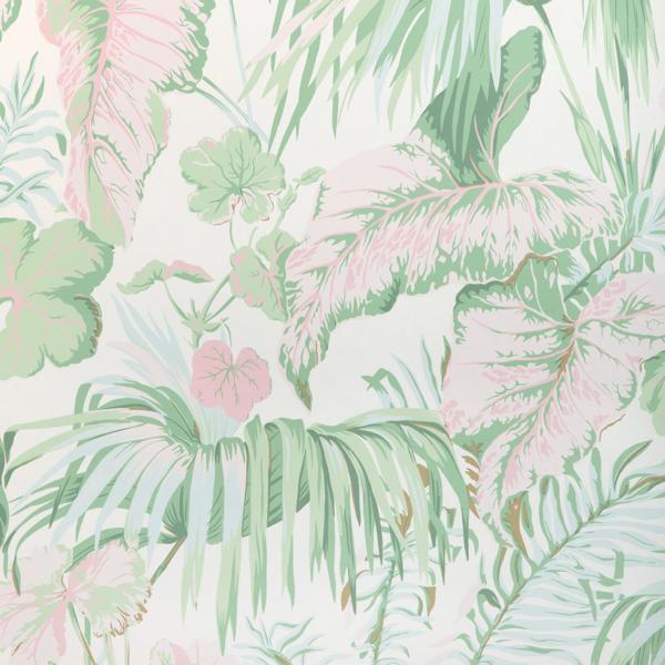 Purchase W4145-317 Yasuni Wp, Green Leaves - Kravet Wallpaper Wallpaper - W4145.317.0