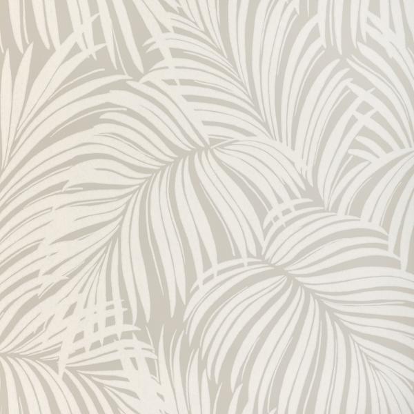 Sample - W4149-106 | Palm Leaf Wp, Beige Tropical - Kravet Wallpaper - W4149.106.0