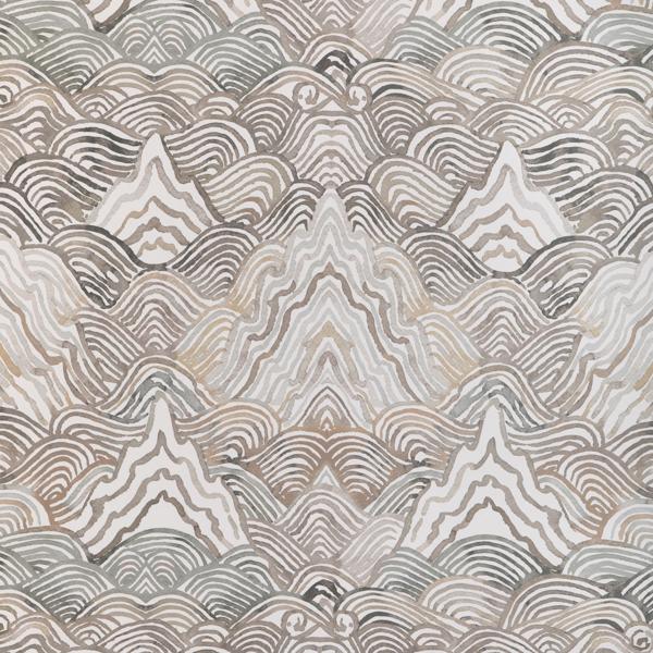 Purchase W4150-52 Shangri La Wp, Brown Abstract - Kravet Wallpaper Wallpaper - W4150.52.0