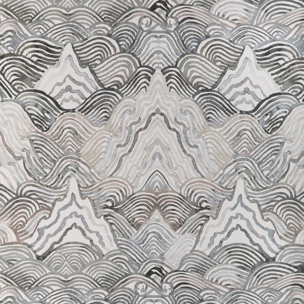 Purchase W4150-811 Shangri La Wp, Grey Abstract - Kravet Wallpaper Wallpaper - W4150.811.0