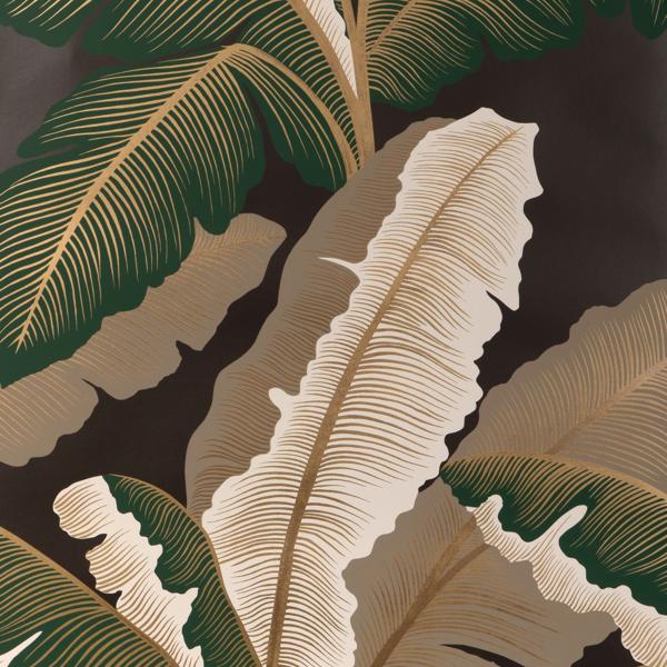 Sample - W4151-316 | Isla Royal Wp, Green Botanical - Kravet Wallpaper - W4151.316.0
