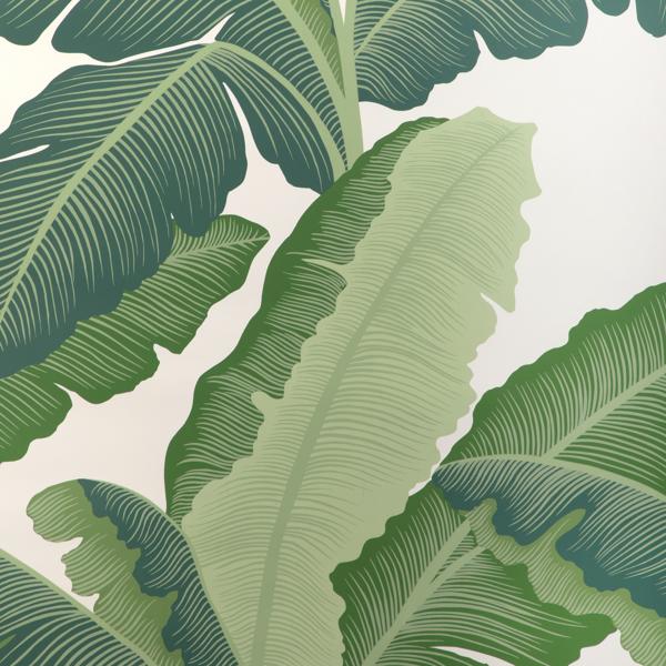 Sample - W4151-33 | Isla Royal Wp, Green Botanical - Kravet Wallpaper - W4151.33.0