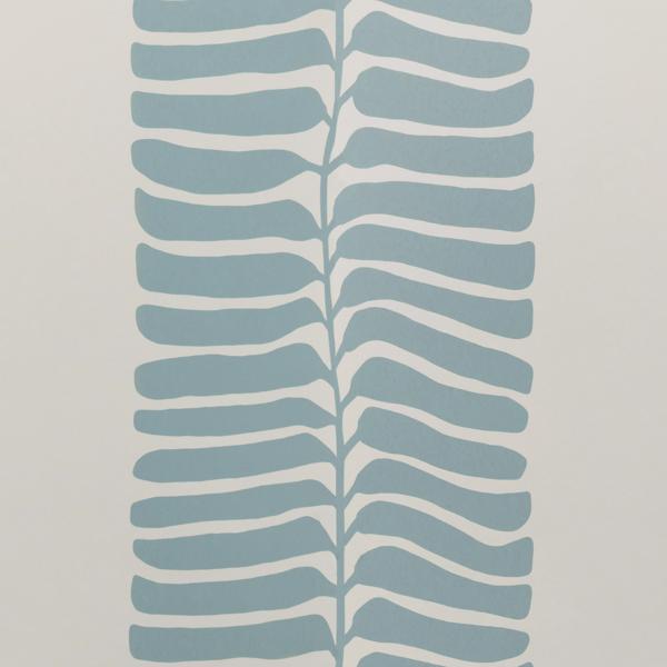 Sample - W4152-505 | Rio Vine Wp, Blue Botanical - Kravet Wallpaper - W4152.505.0