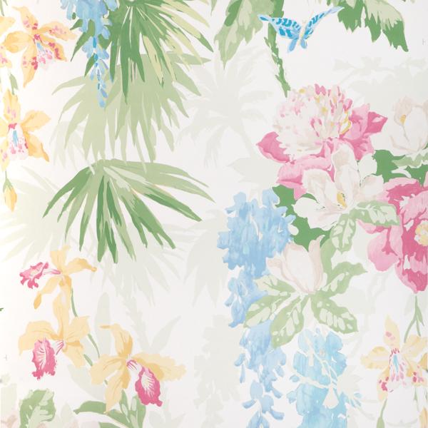 Sample - W4153-73 | La Selva Wp, Multi Color Botanical - Kravet Wallpaper - W4153.73.0