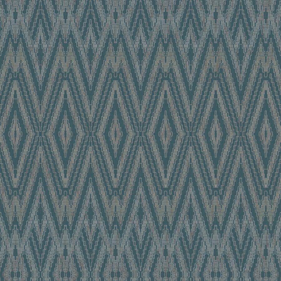 Sample - W4156-5 | Kravet Design, Blue Diamond - Kravet Design Wallpaper - W4156.5.0