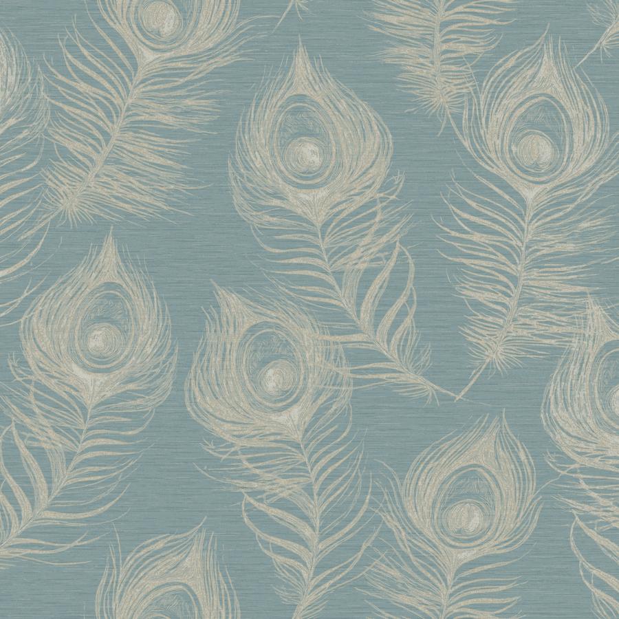 Sample - W4160-15 | Kravet Design, Blue Modern - Kravet Design Wallpaper - W4160.15.0