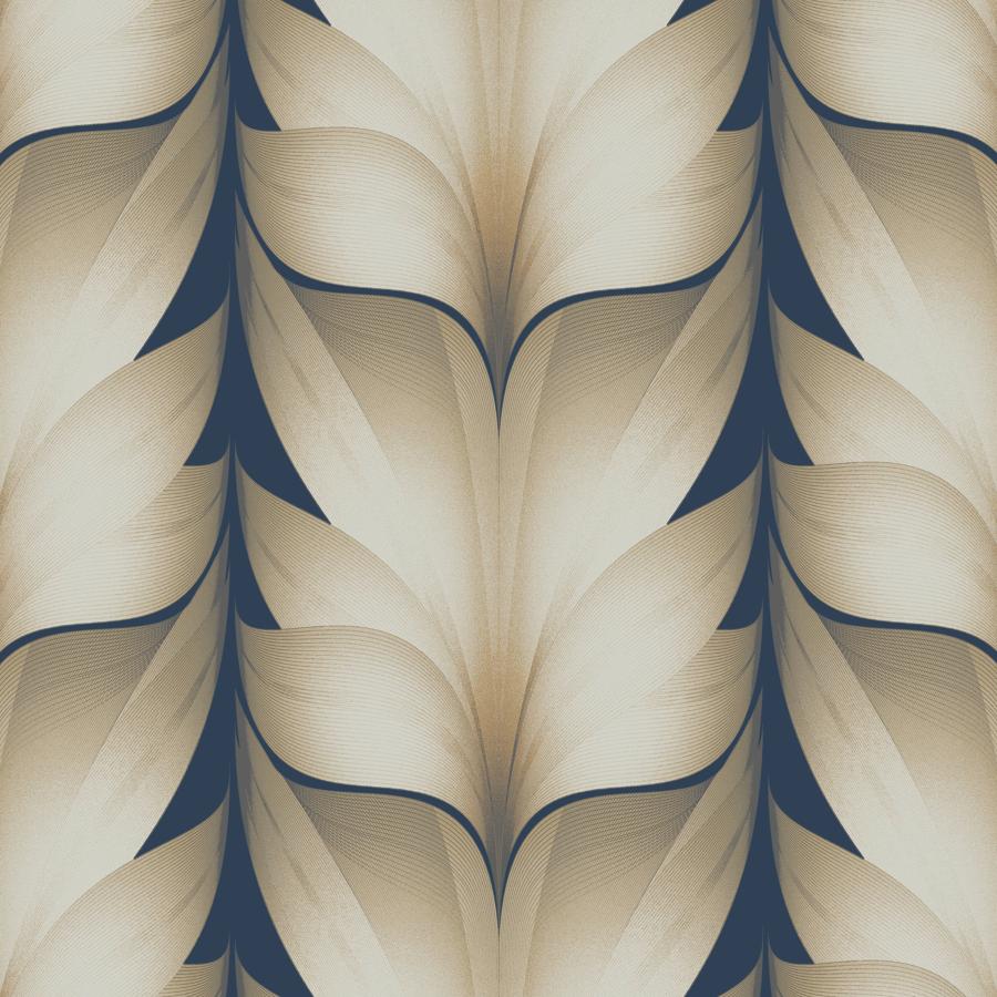 Sample - W4162-50 | Kravet Design, Blue Modern - Kravet Design Wallpaper - W4162.50.0