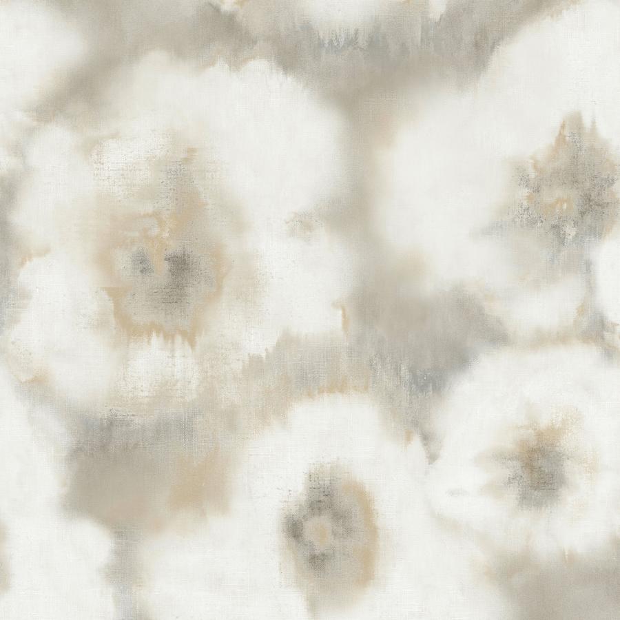 Sample - W4163-106 | Kravet Design, Beige Floral - Kravet Design Wallpaper - W4163.106.0