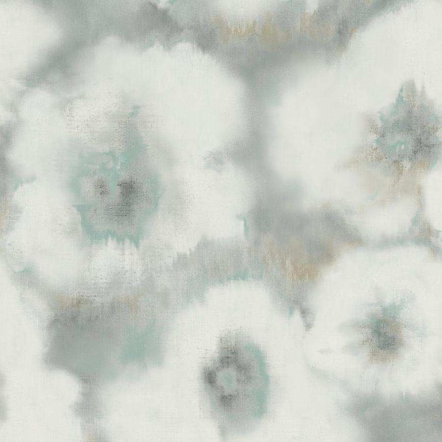 Sample - W4163-35 | Kravet Design, Blue Floral - Kravet Design Wallpaper - W4163.35.0