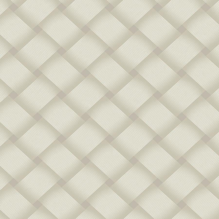 Sample - W4164-11 | Kravet Design, Beige Lattice - Kravet Design Wallpaper - W4164.11.0