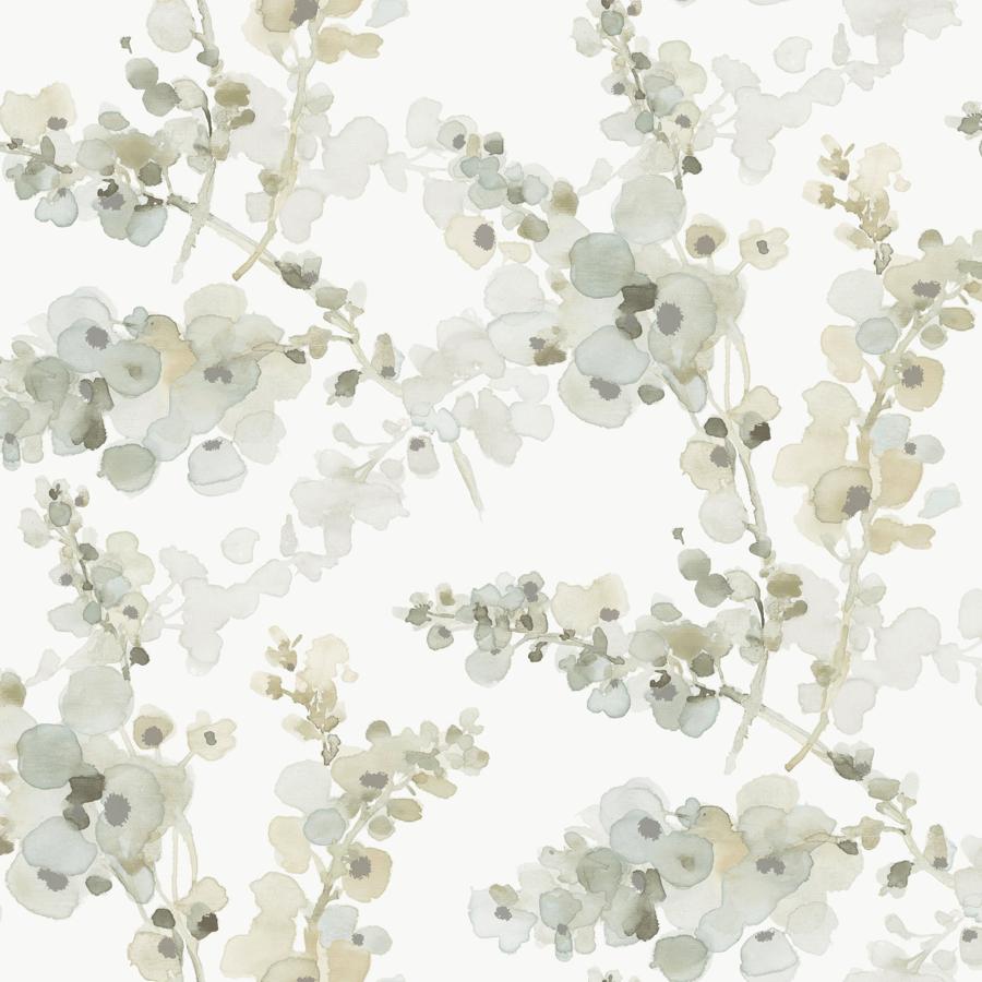 Sample - W4165-3 | Kravet Design, Green Botanical - Kravet Design Wallpaper - W4165.3.0
