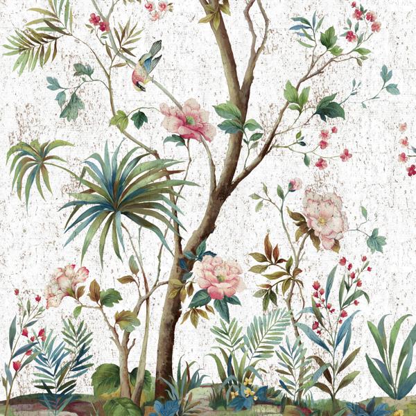 Purchase W4170-73 Kravet Design, Pink Botanical - Kravet Wallpaper - W4170.73.0