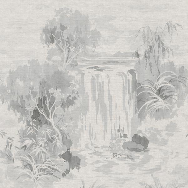 Sample - W4197-1101 | Kravet Design, Grey Toile - Kravet Wallpaper - W4197.1101.0