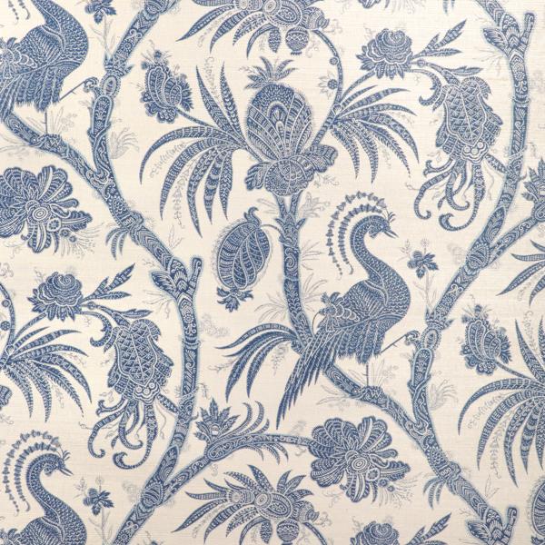 Sample - W4200-50 | Kravet Design, Blue Animals - Kravet Wallpaper - W4200.50.0