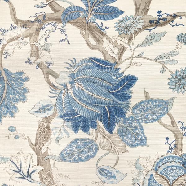 Purchase W4201-155 Kravet Design, Blue Botanical - Kravet Wallpaper Wallpaper - W4201.155.0