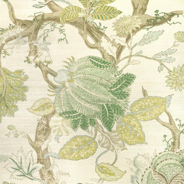 Sample - W4201-23 | Kravet Design, Green Botanical - Kravet Wallpaper - W4201.23.0