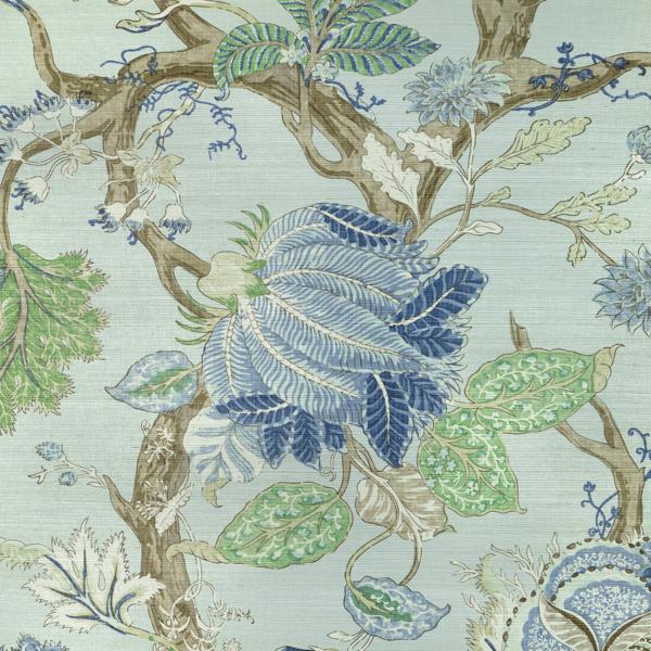 Sample - W4201-550 | Kravet Design, Green Botanical - Kravet Wallpaper - W4201.550.0