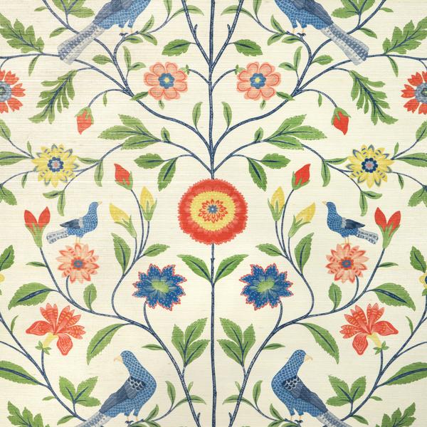 Sample - W4202-195 | Kravet Design, Multi Color Animals - Kravet Wallpaper - W4202.195.0