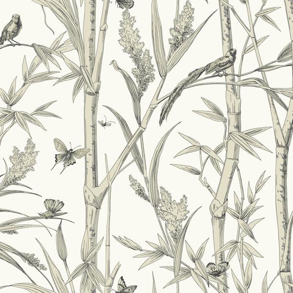 Sample - W4238-106 | Kravet Design, Green Toile - Kravet Design Wallpaper - W4238.106.0