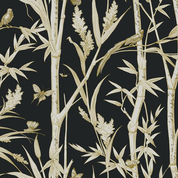 Sample - W4238-84 | Kravet Design, Black Toile - Kravet Design Wallpaper - W4238.84.0
