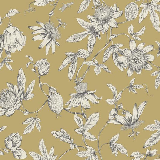 Purchase W4240-4 Kravet Design, Yellow Toile - Kravet Design Wallpaper - W4240.4.0