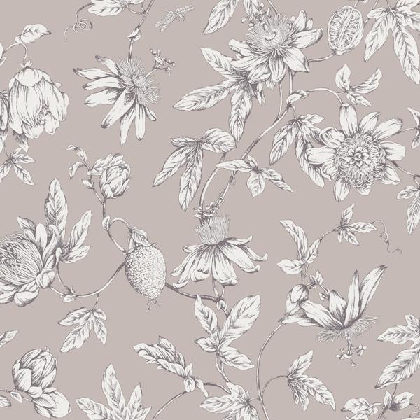 Sample - W4240-77 | Kravet Design, Purple Toile - Kravet Design Wallpaper - W4240.77.0