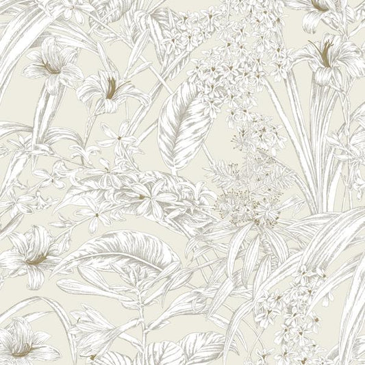 Purchase W4248-1 Kravet Design, Neutral Botanical - Kravet Design Wallpaper - W4248.1.0